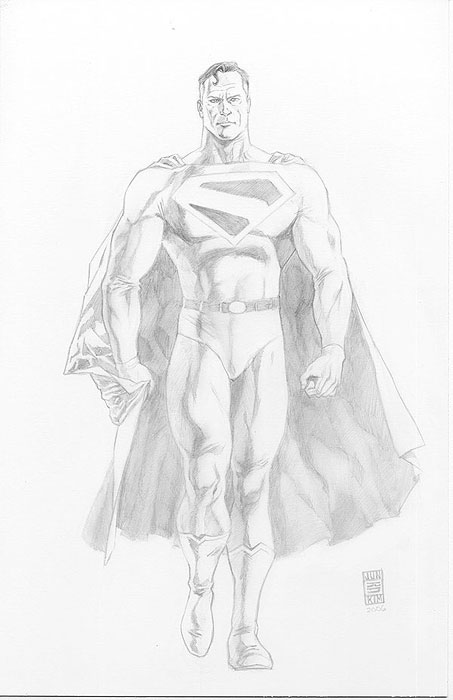 Of course, I enjoyed drawing one of my favorite versions of Superman once 